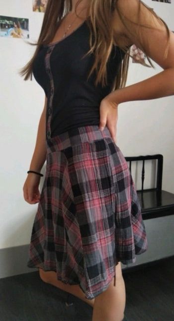 Robe noire/rose