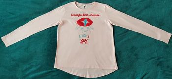 Tee-shirt fille manches longues de la marque "Z"en excellent état, taille 14 ans