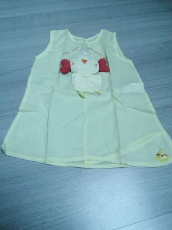 Robe légère jaune 6mois