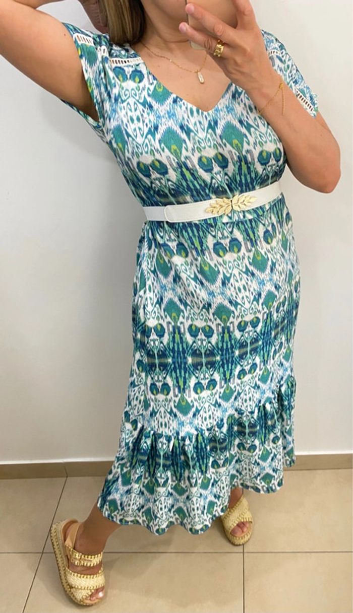 Robe longue imprimée - photo numéro 4