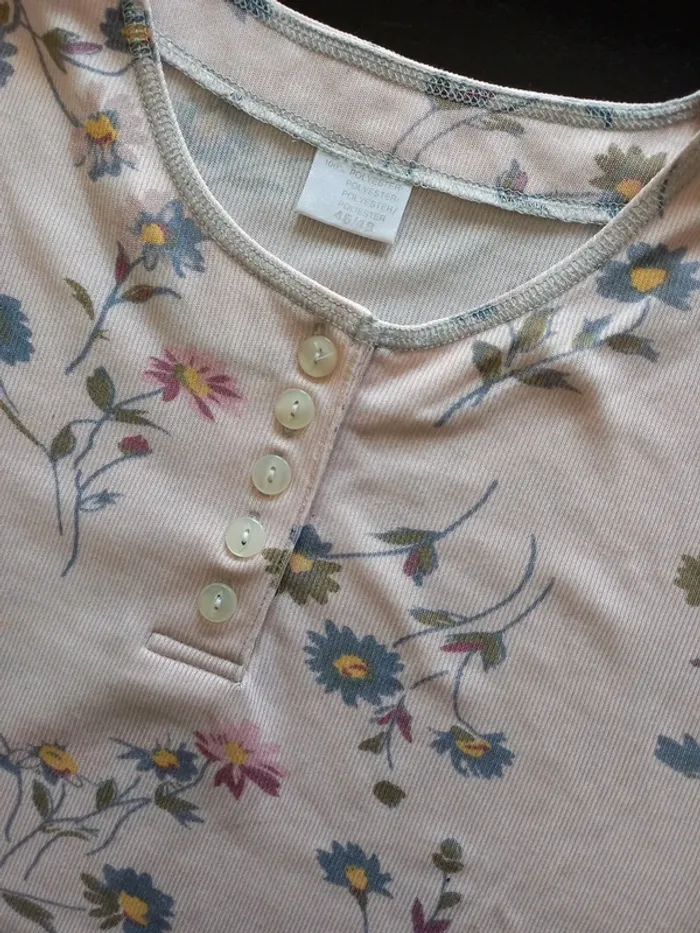 Tee-shirt femme fleuri T46/48 - photo numéro 12