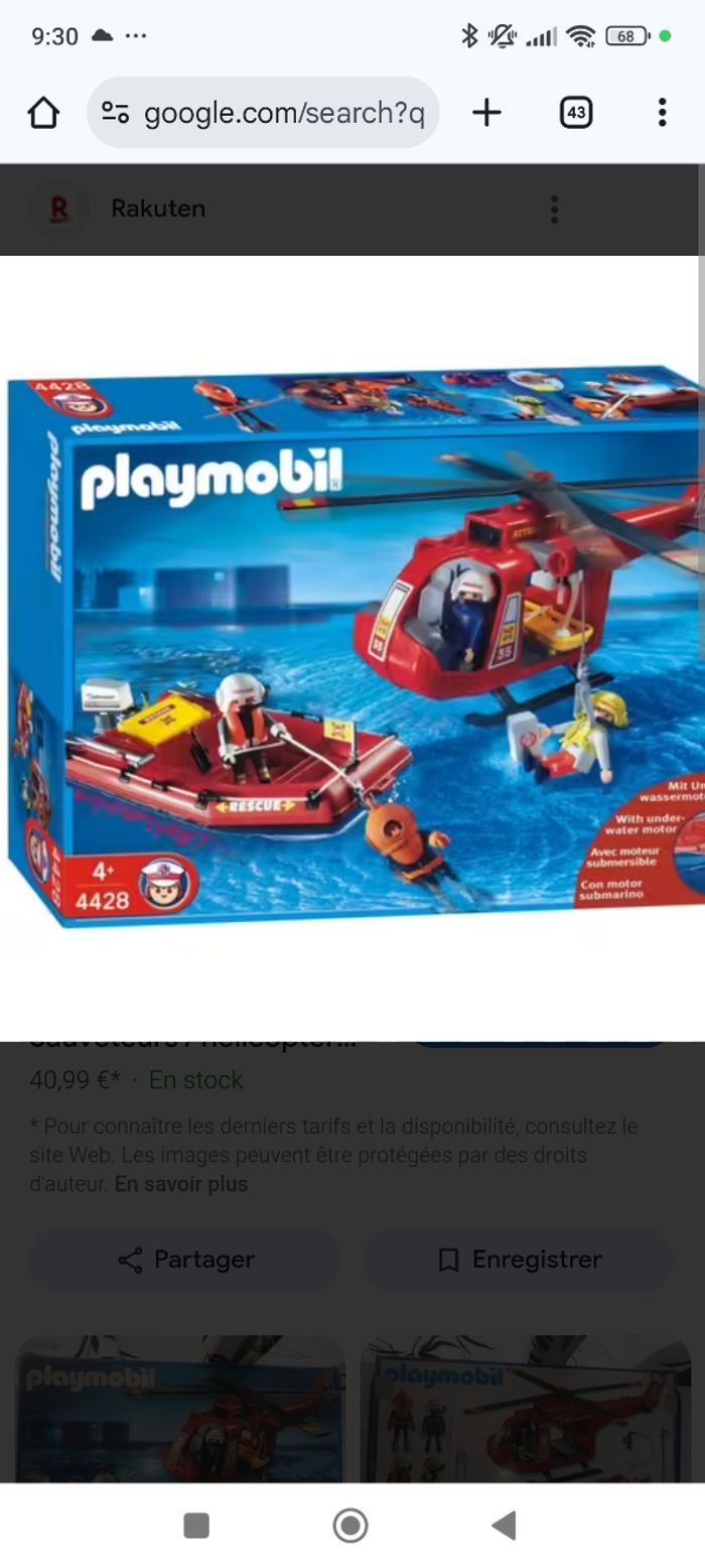 Playmobil hélicoptère et bombardier pompier - photo numéro 5
