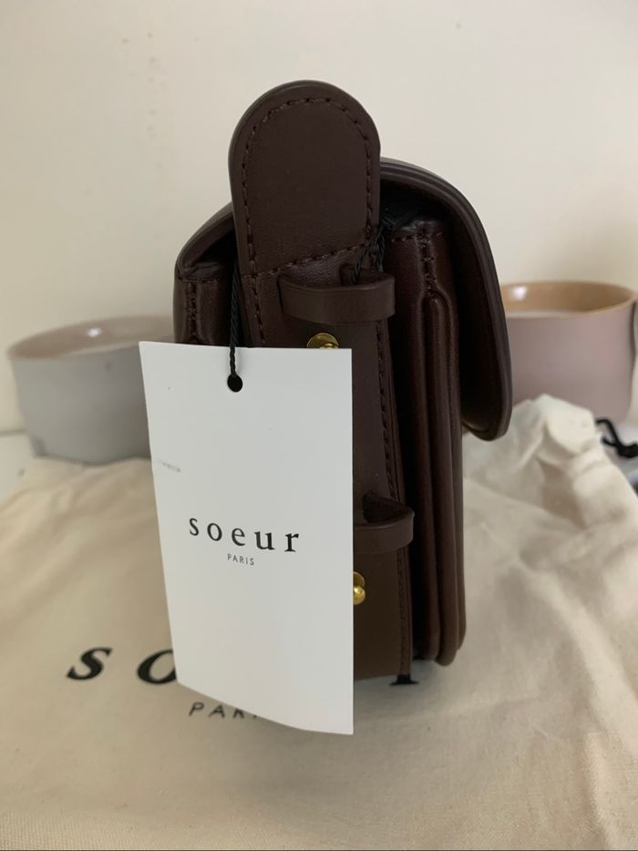 Sac Sœur Bellissima – Cuir marron – Neuf avec étiquette - photo numéro 8