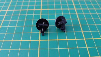 Lot x2 axes roue avant pièce miniature Porsche 356 B 1961 Burago BBurago 1/18 1/18e 1/18ème #B42