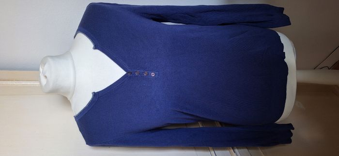 Pull sérigraphie Hollywood bleu taille M Camaïeu