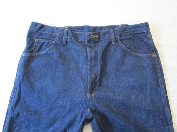 Jean Rustler by Wrangler homme 100% coton coupe droite straight leg Taille 50 W40 L30 Bleu brut (J26 - photo numéro 4