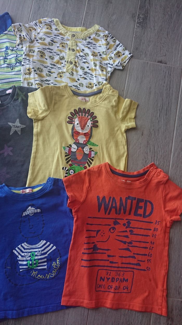 Lot tee shirt manches courtes  24 mois. - photo numéro 4
