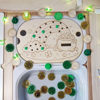 Insert petit trofast arc en ciel chaudron st patrick 