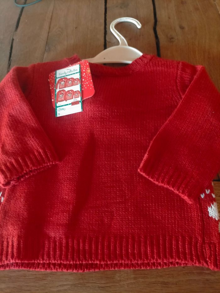 Pull de Noël Minnie 3 mois - photo numéro 2