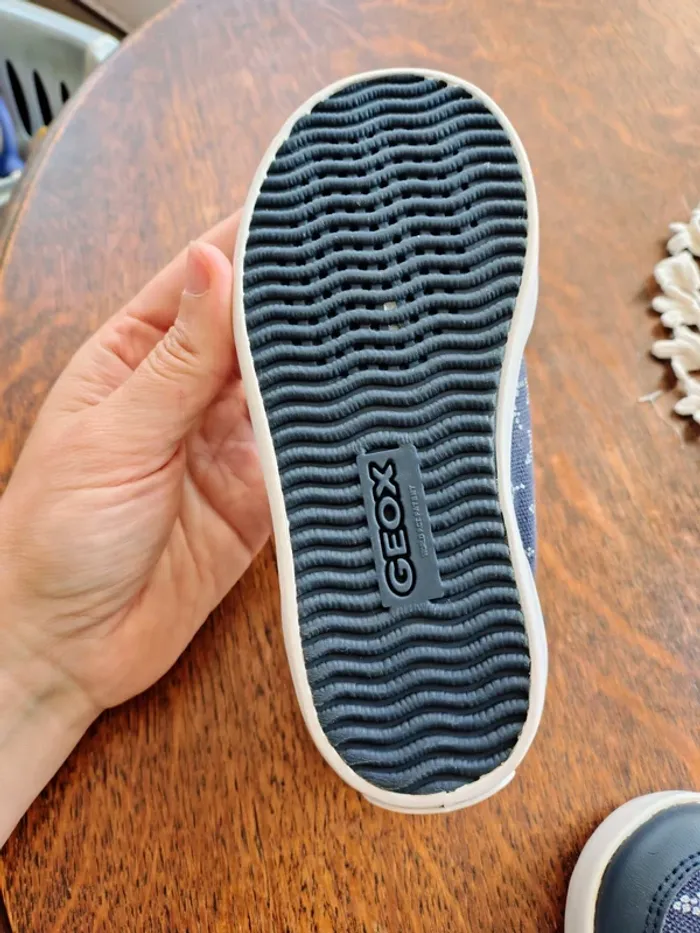 Geox respira taille 25 confortable italien très bon état bleu nuit étoile argent - photo numéro 6