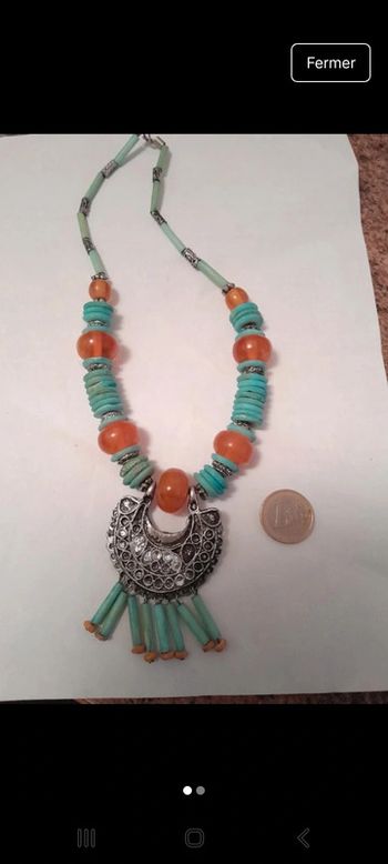 Magnifique collier vintage authentique boho ethnique chic