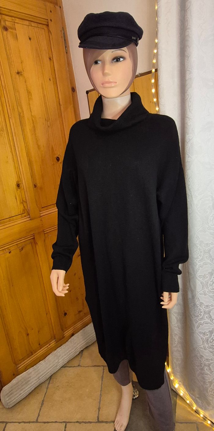 Robe longue maille noir "Esmara" taille L - photo numéro 2