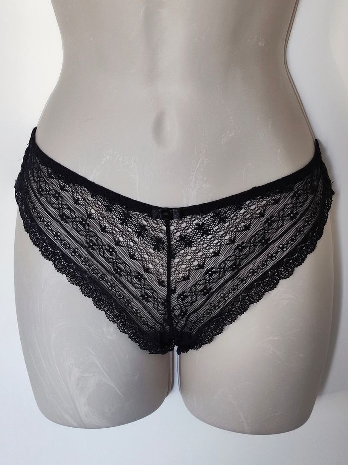 Lot 2 culottes  dentelle noir blanc - 38/M - photo numéro 6