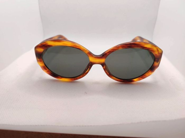 Lunettes de soleil Emmanuelle Khanh Vintage en acétate écaille clair