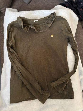 Tee shirt manche longue kaki