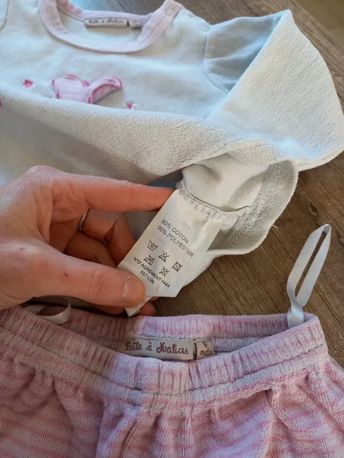 Pyjama 2 pièces fille 6 mois - photo numéro 5
