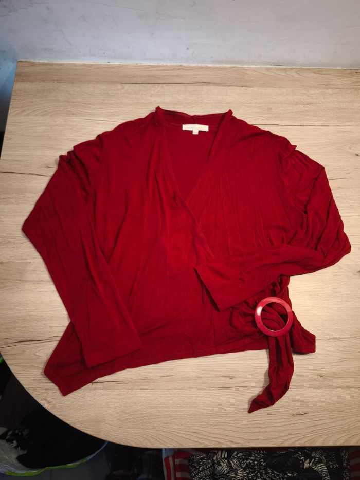 Tee-shirt manches longues cache coeur 40/42