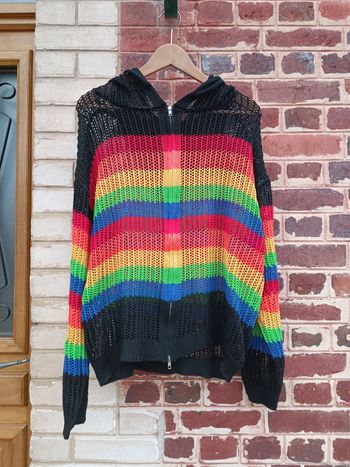Capuche zippé été Arc en Ciel L
