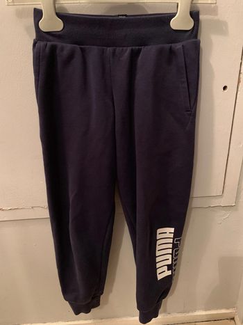 Bas de Jogging Puma bleu marine, garçon 9-10 ans