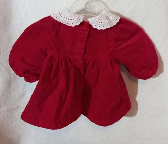 robe en velours rouge Vertbaudet - photo numéro 3
