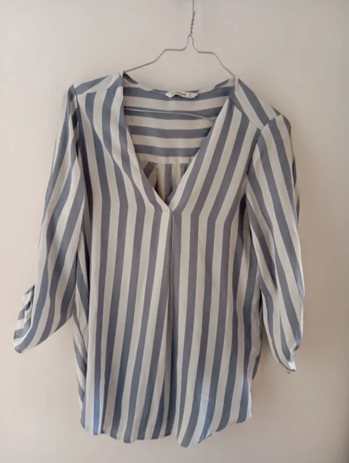 Blouse rayée stradivarius taille S - photo numéro 2