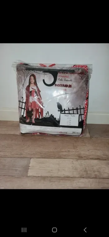Déguisement halloween petit chaperon rouge 5ans