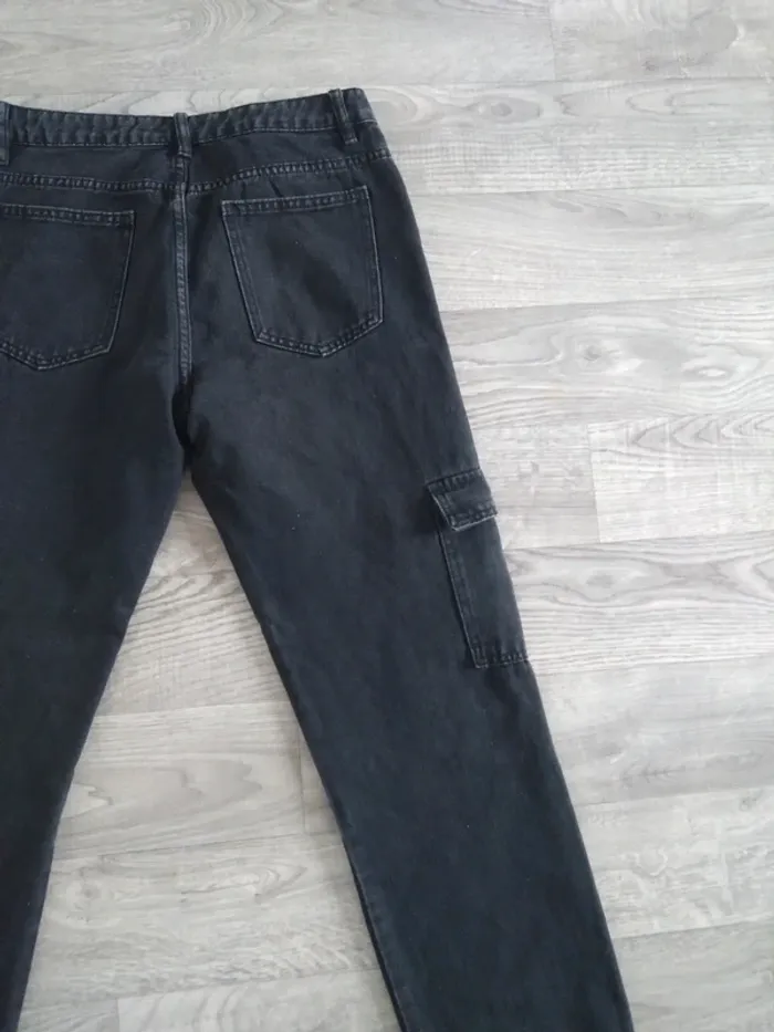 Pantalon noir cargo enfant taille s - photo numéro 6