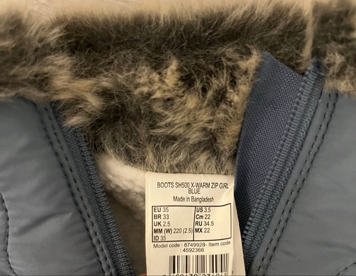 Bottes de neige chaudes et imperméables quechua taille 35 - photo numéro 4