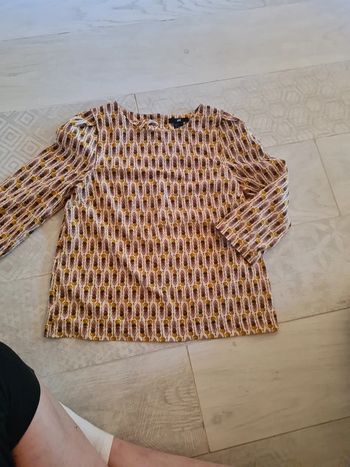 Haut imprimé h et m 34