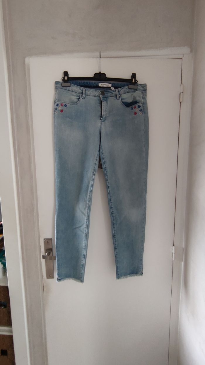 Pantalon jeans 👖 femme taille 42 marque  NAf Naf - photo numéro 9