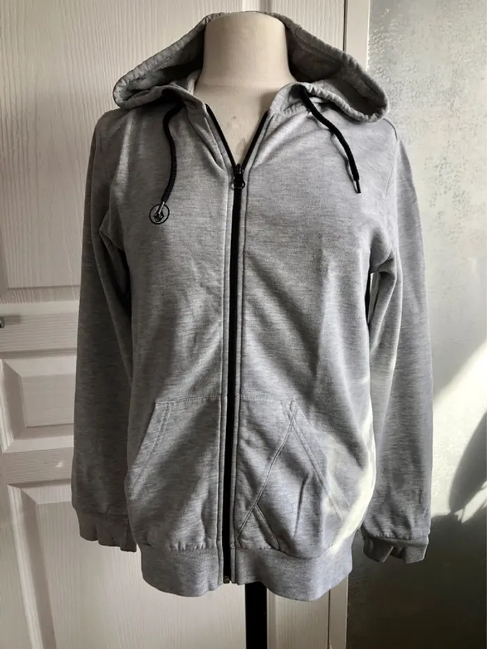Veste sweat grise