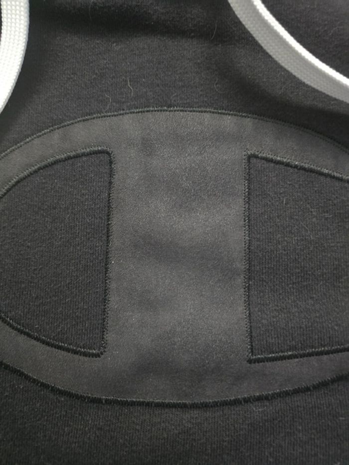 Sweat Vintage Champion Rochester Noir - Taille S Oversize - photo numéro 3