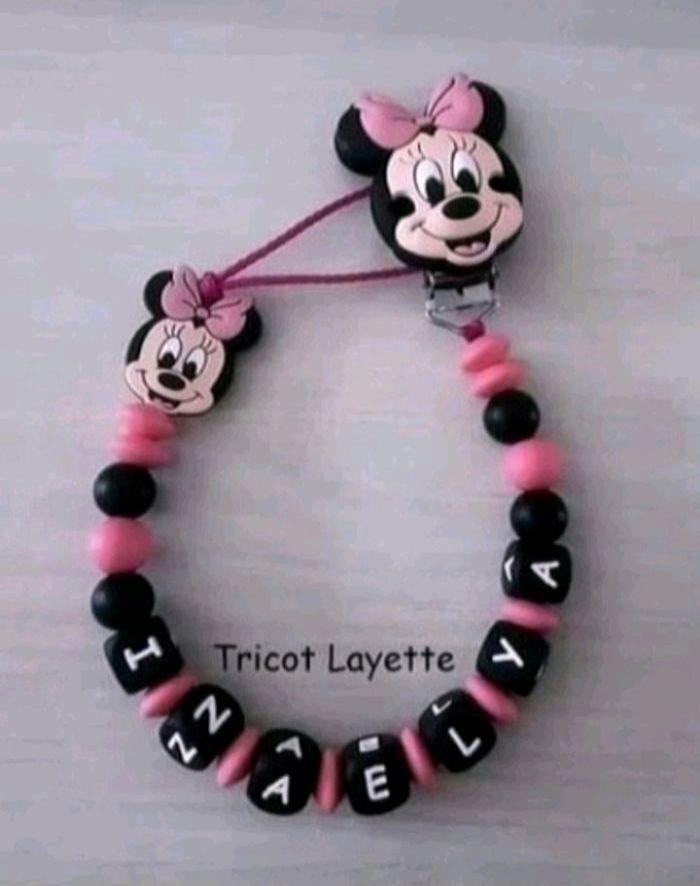 Attache tétine minnie