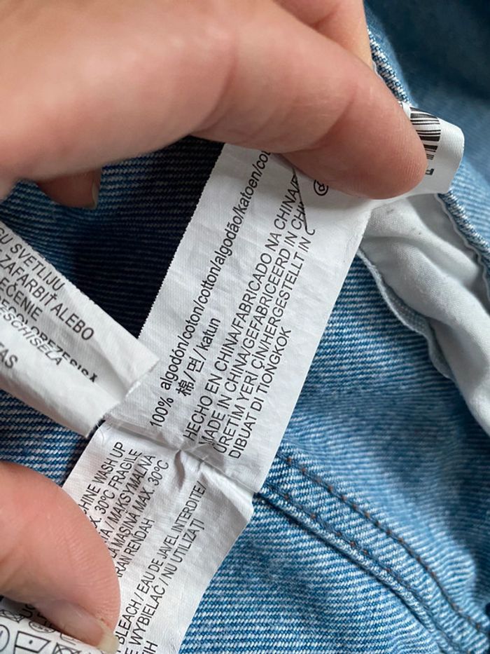 Veste en jeans Pull & Bear Taille L - photo numéro 4
