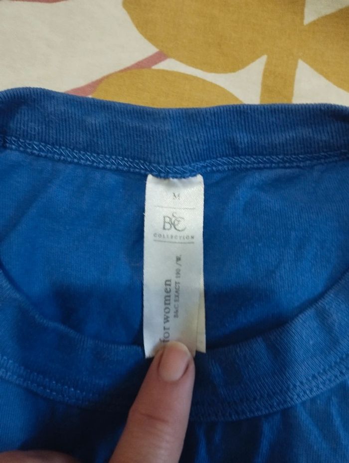 Tee shirt femme taille M bleu - photo numéro 2