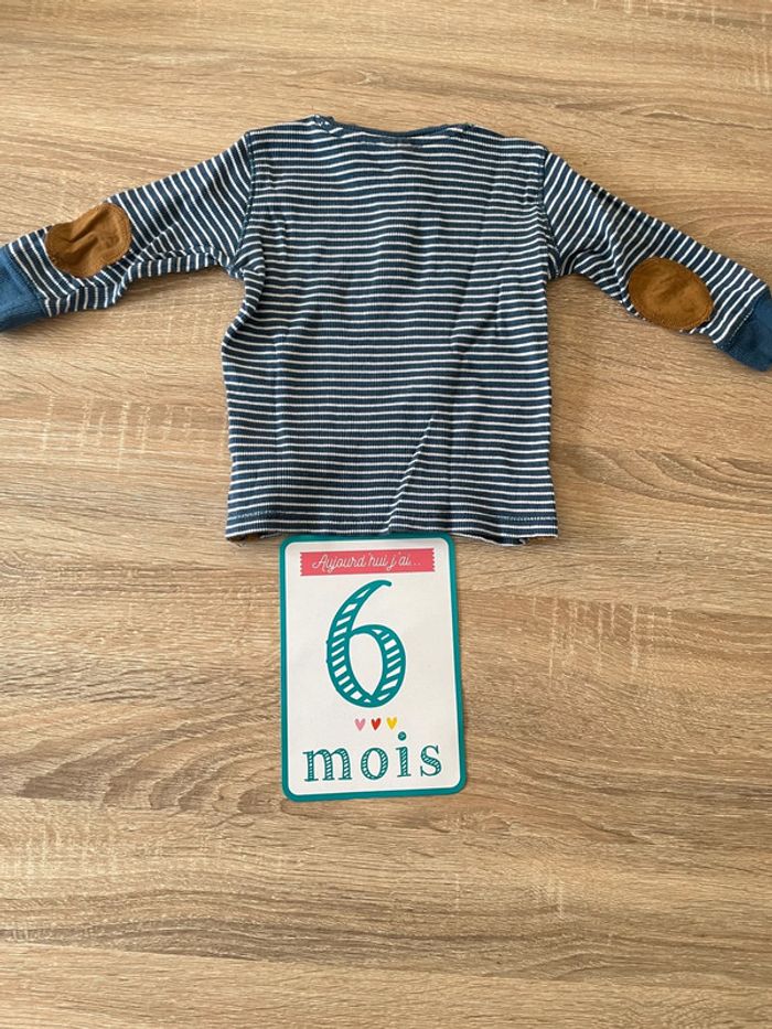 T-shirt manches longues t.6-9m. - photo numéro 2