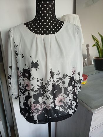 Blouse noire et blanche. F&F 38 