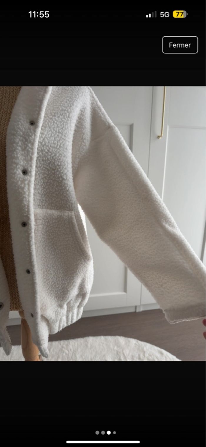 Veste polaire blanc - photo numéro 3
