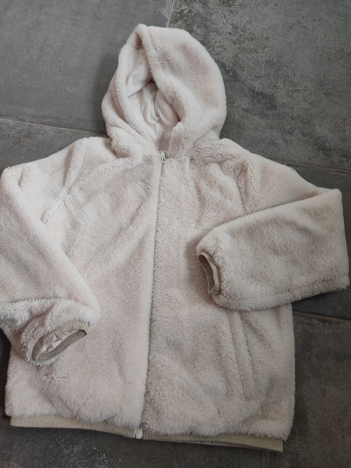 Veste zippée beige Moumoute 8 ans Kiabi