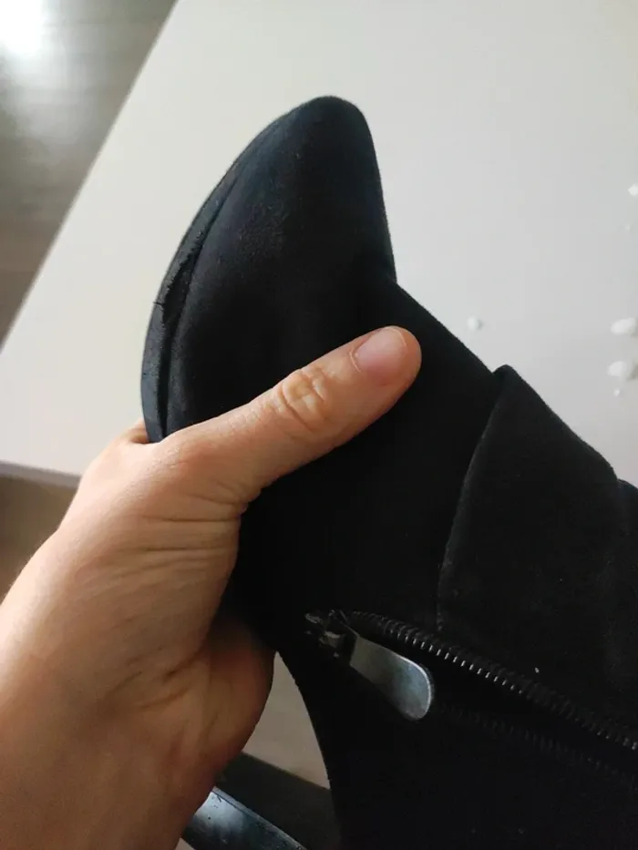 Botte noire femme 38 talon - photo numéro 5