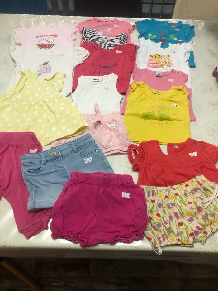 Lot vêtements bébé fille été 3 mois
