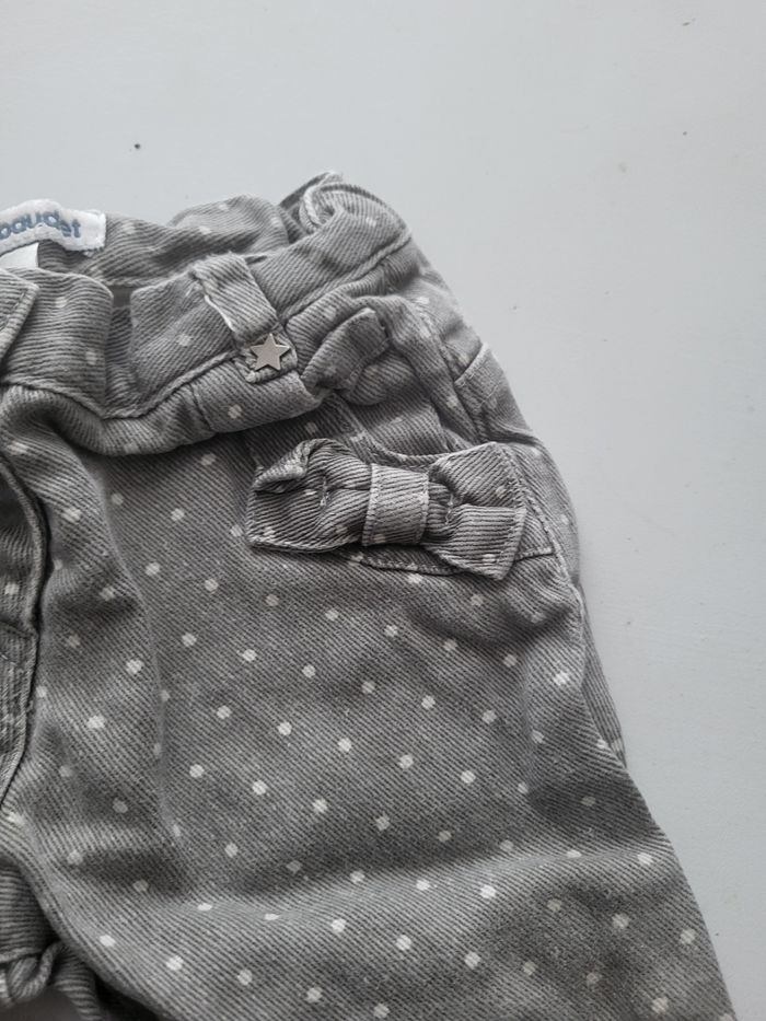 Jeans gris vertbaudet 6 mois - photo numéro 2