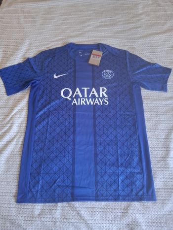 Maillot psg avant match bleu taille l