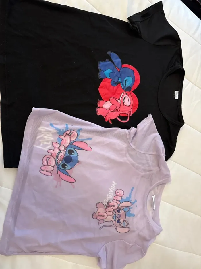 Lot teeshirt Stitch 8 /9ans - photo numéro 3