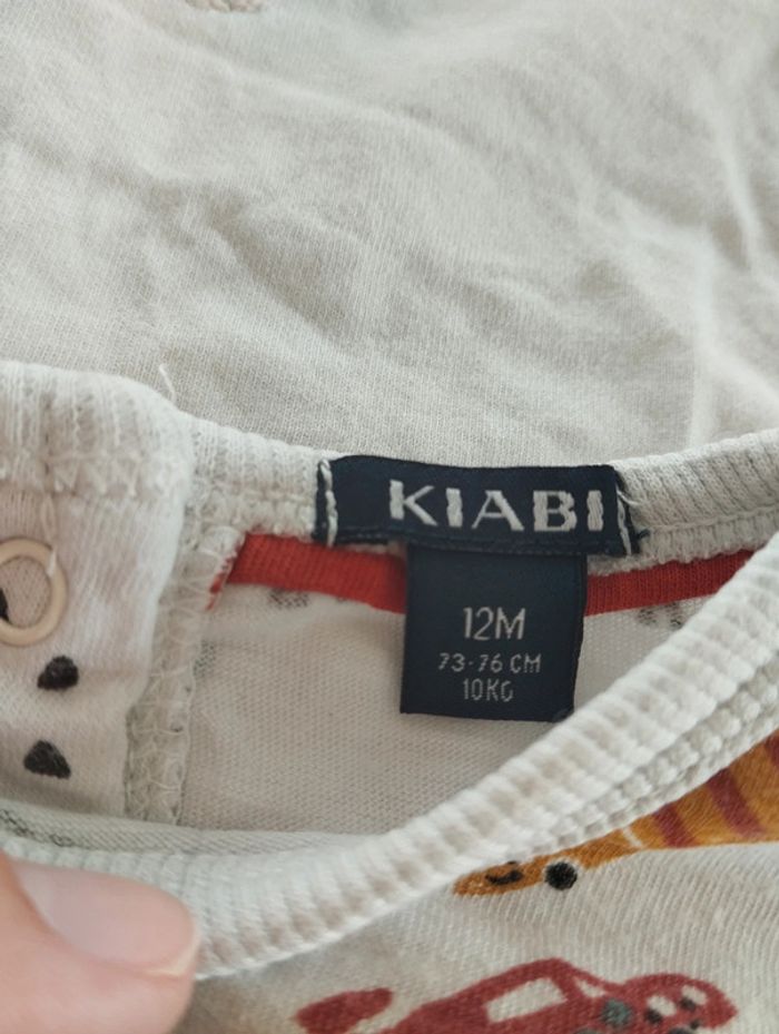 2 maillots manches courtes Kiabi 12 mois - photo numéro 2