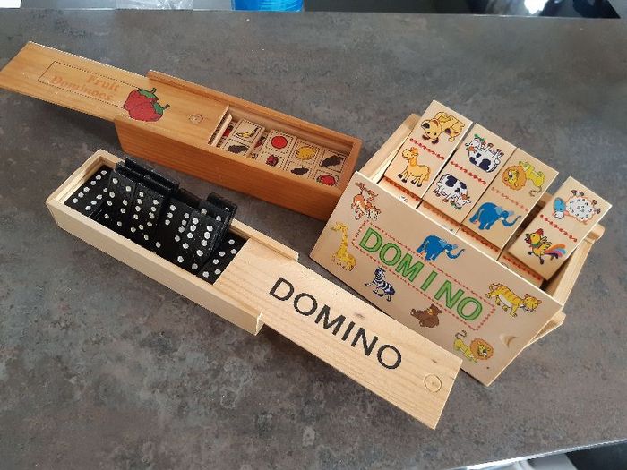 lot de 3 jeux de domino
