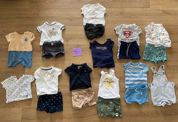 Lot été ensembles 6 mois (11 ensembles)