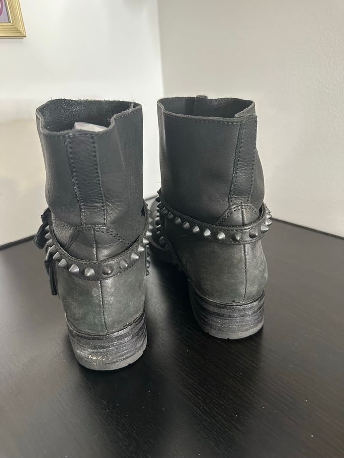Bottines à clous en cuir véritable ASH T37 - photo numéro 5