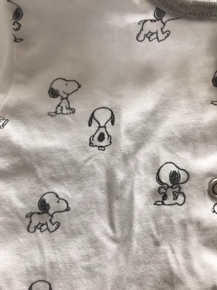 Pyjama Snoopy  12 mois h&m - photo numéro 2