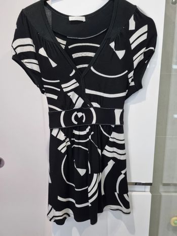 T-shirt femme noir et blanc Taille L